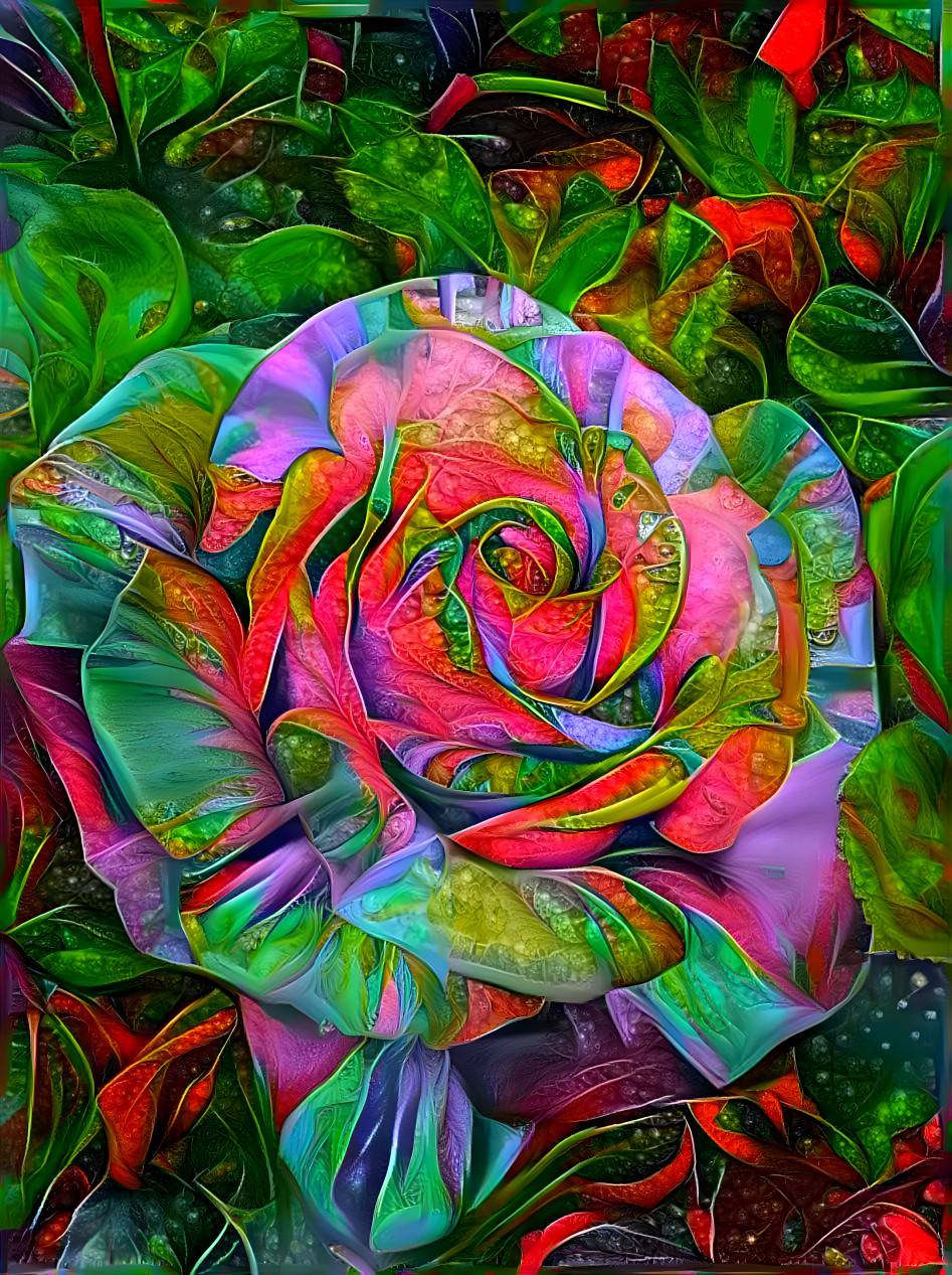 Mardi gras rose