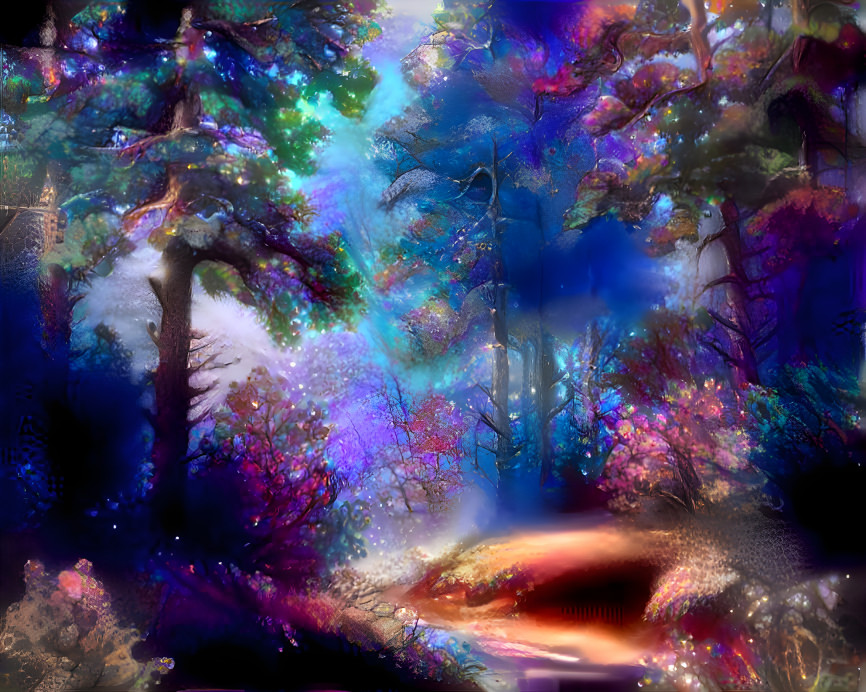 Sparkly forest