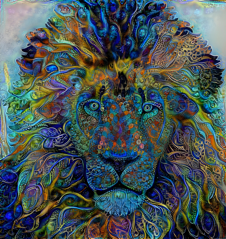 Fanciful lion