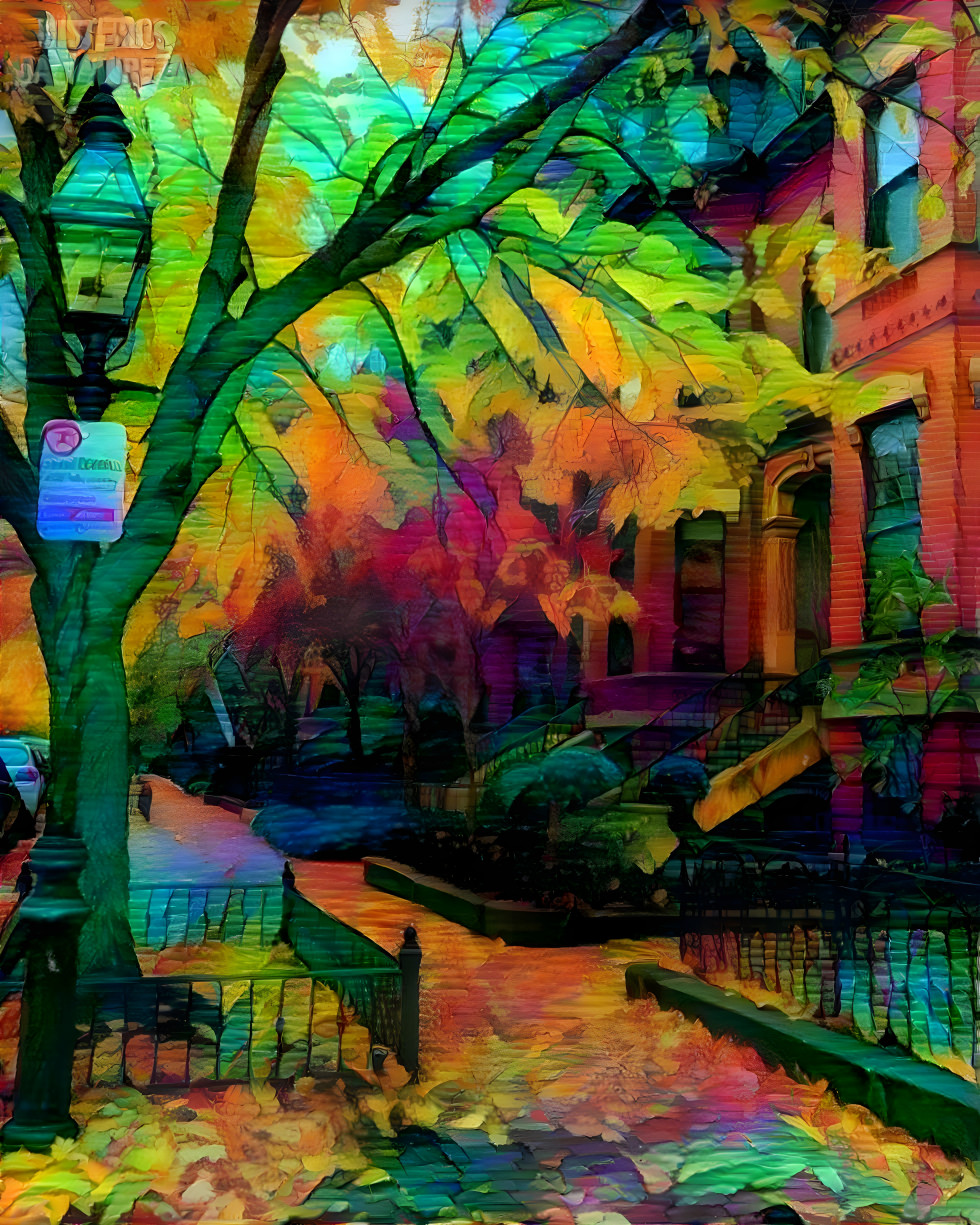 Colorful sidewalk