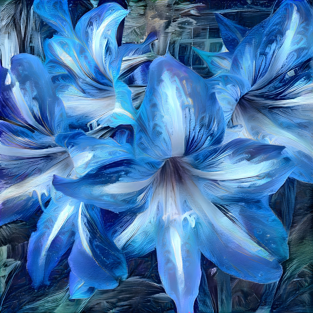 Blue Velvet Lillies 