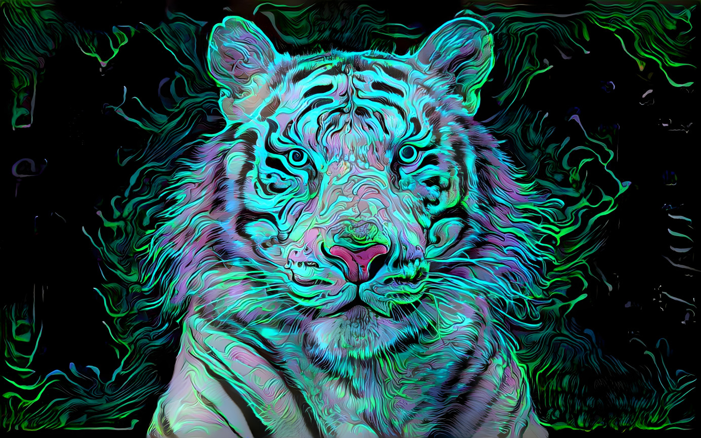 Glowing tigress