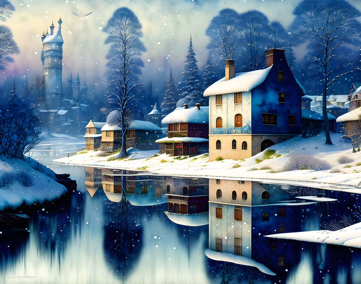 Icy town