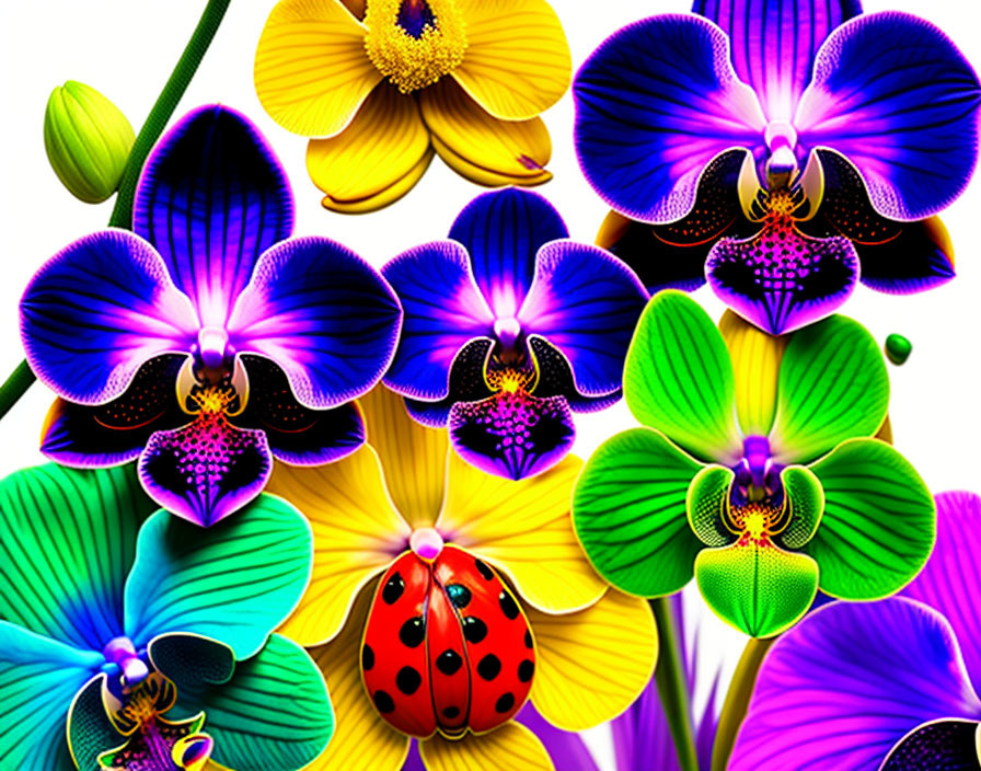 Colourful Orchids