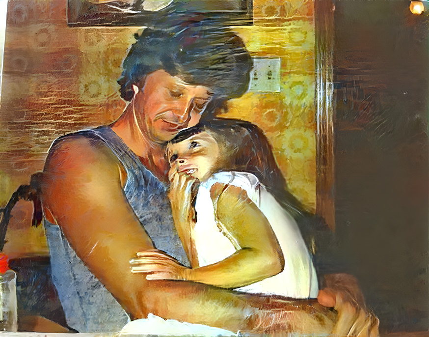 Joe with his daughter