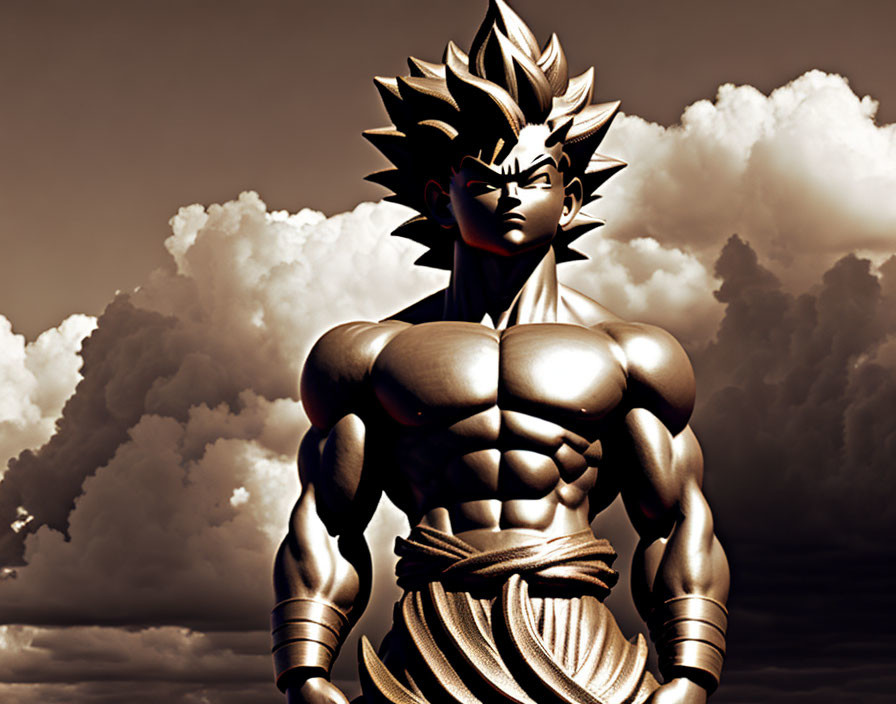 Goku sculpture