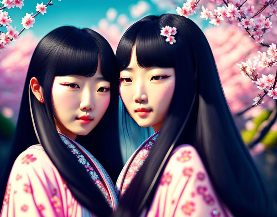 Two sisters in japan. 