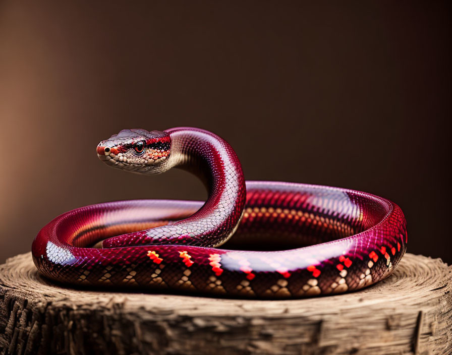 wine colored Snake