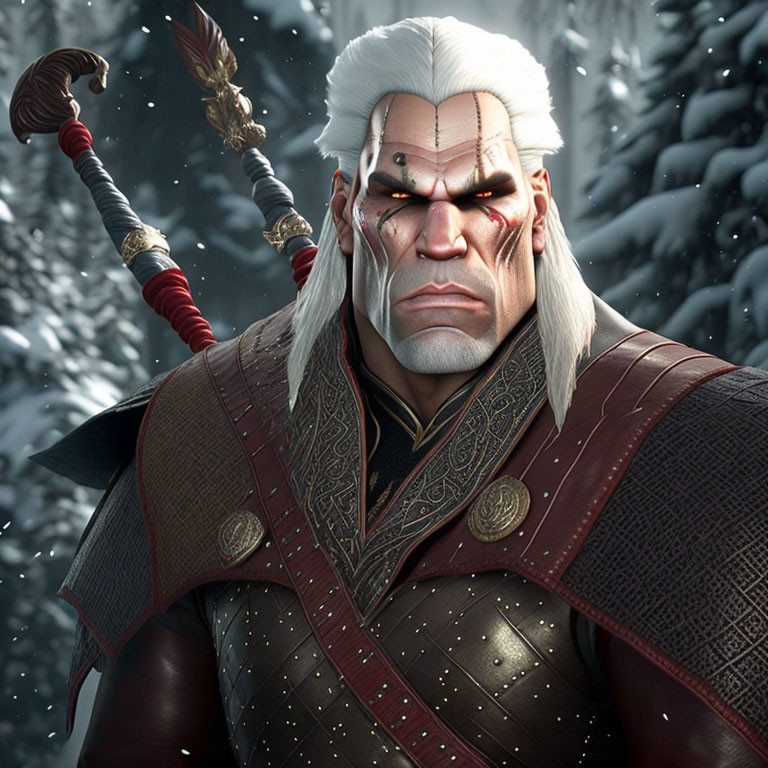 Russian Boxer Valuev as a Witcher