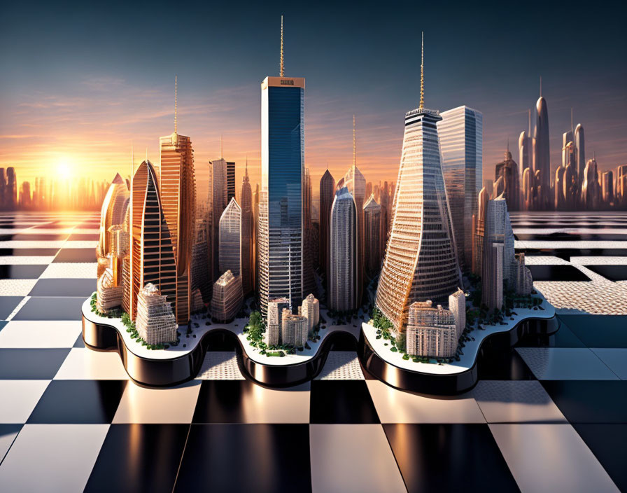 City on Chessboard