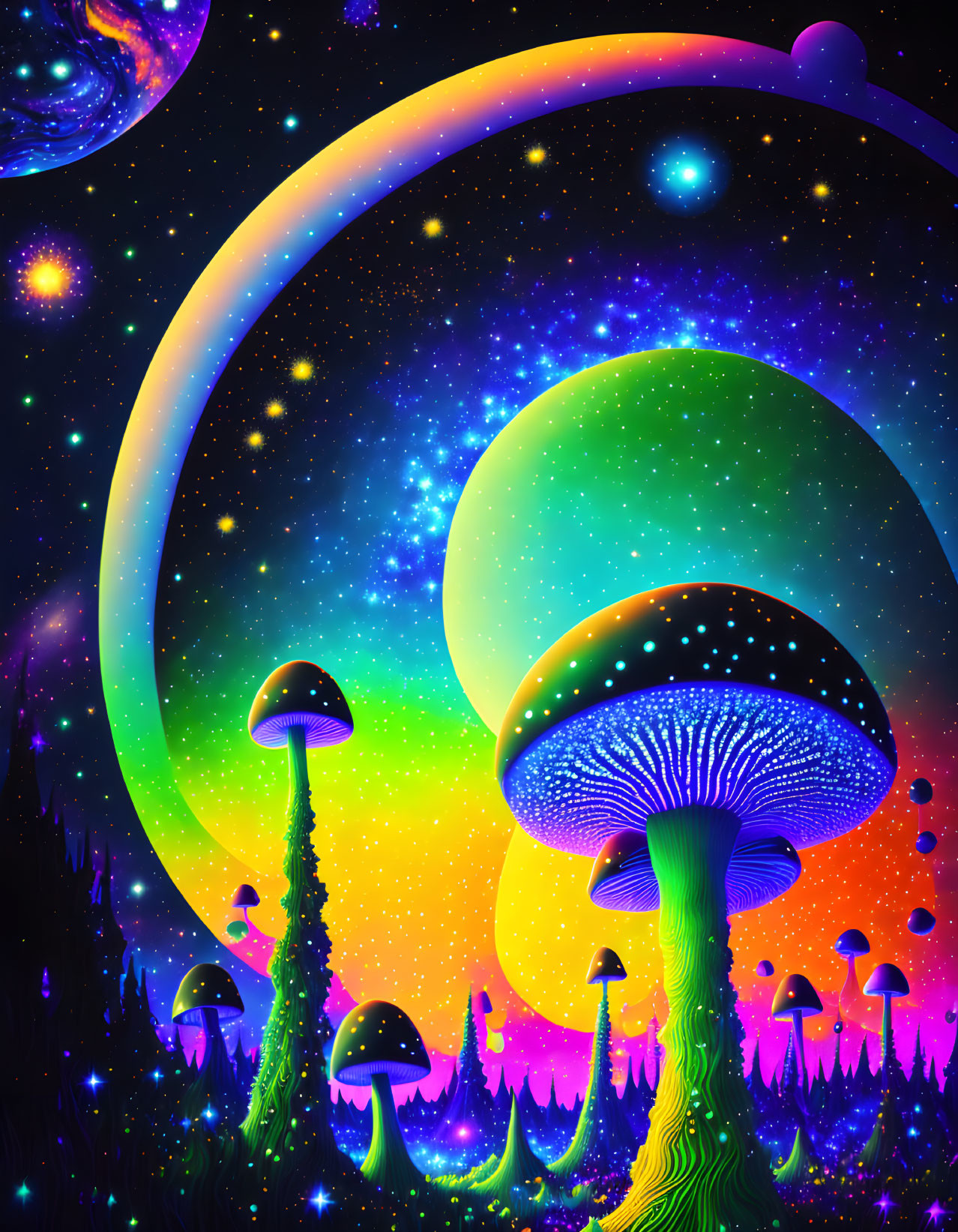 Trippy Drippy Mushroom Planet 