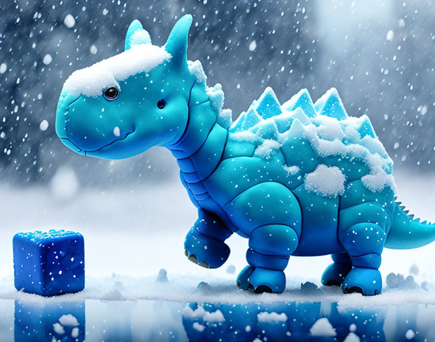 Winter Dinosaur fun