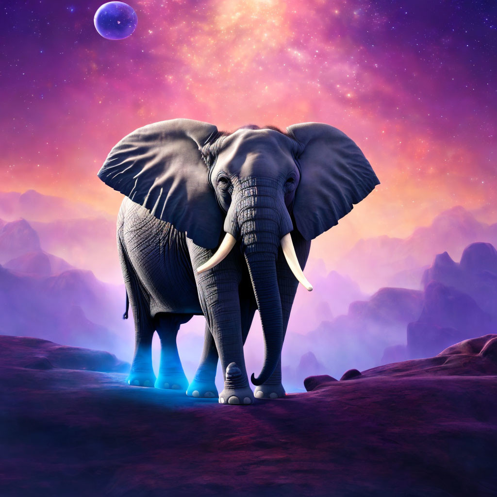 Elephant in space 