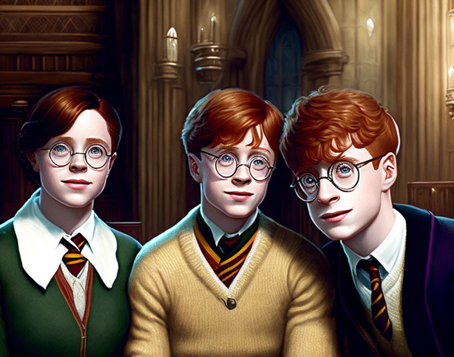 If the golden Trio were all  Weasleys