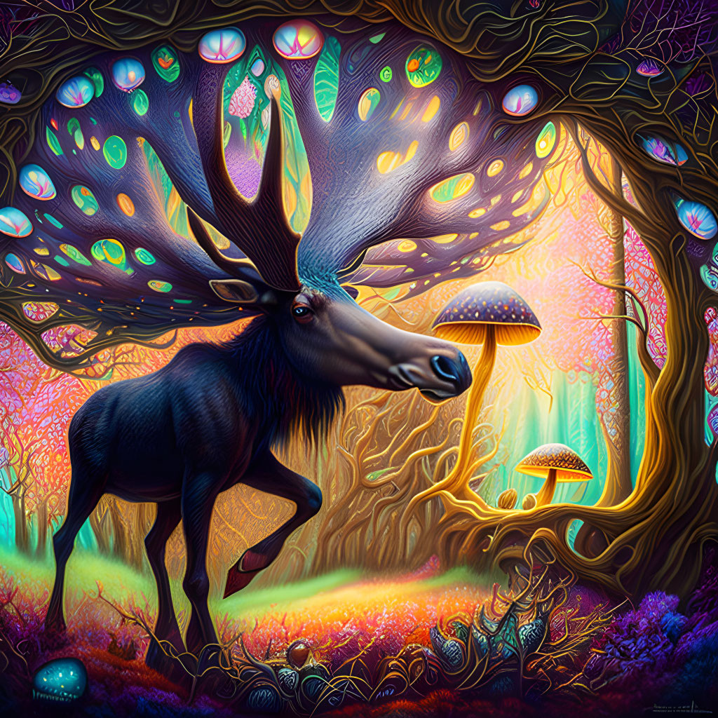 Psychedelic Shroomy Megafauna of the Old Forests 