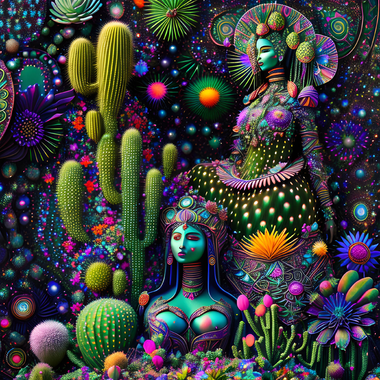 Cactus Woman of the Psytropic Wastelands