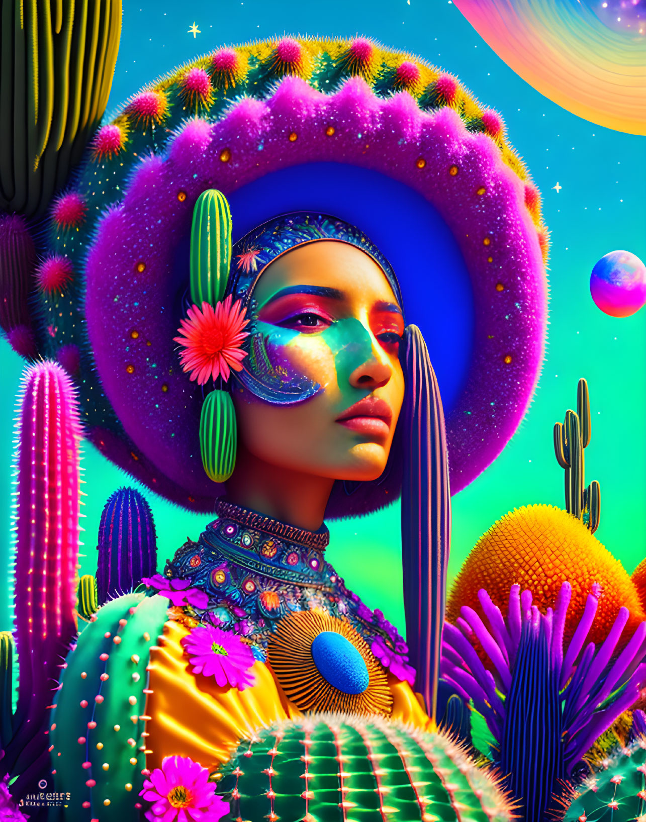 Cactus Woman of the Desert of my Mind