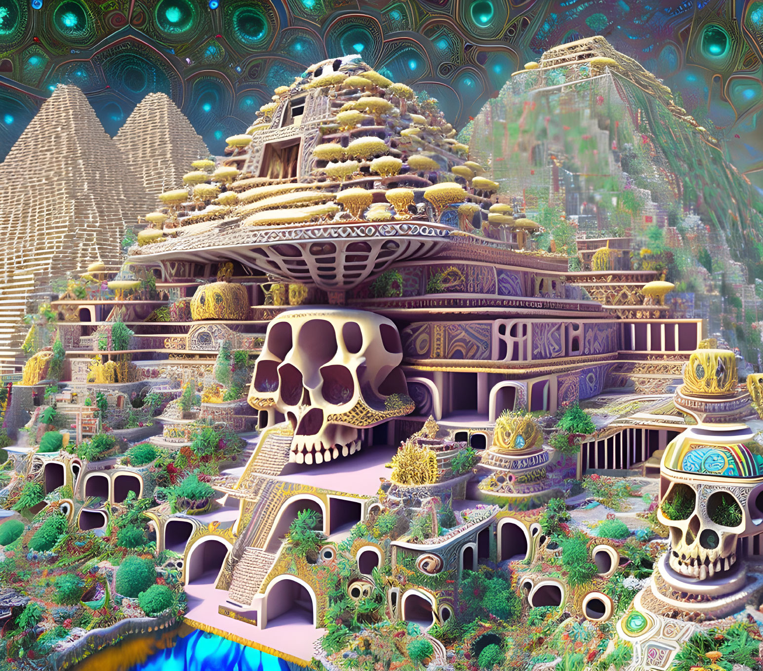 Skull Temple Complex of the Mushroom Queen