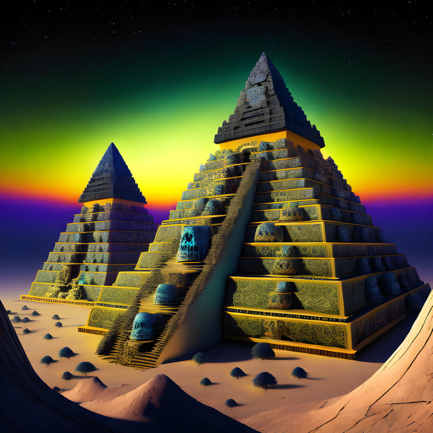The Psychedelic Pyramids of Mescalito's World