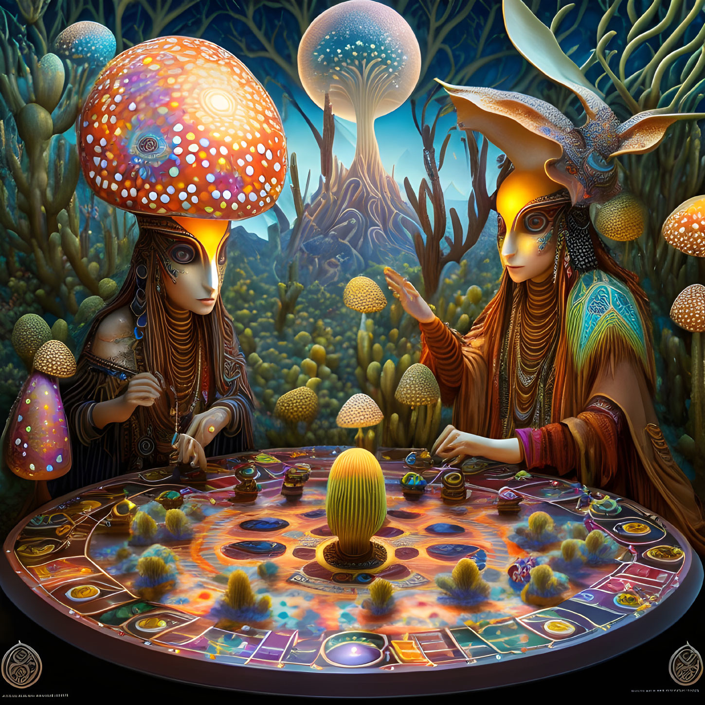 Mushroom Versus Datura Spirits at Cactus Chess