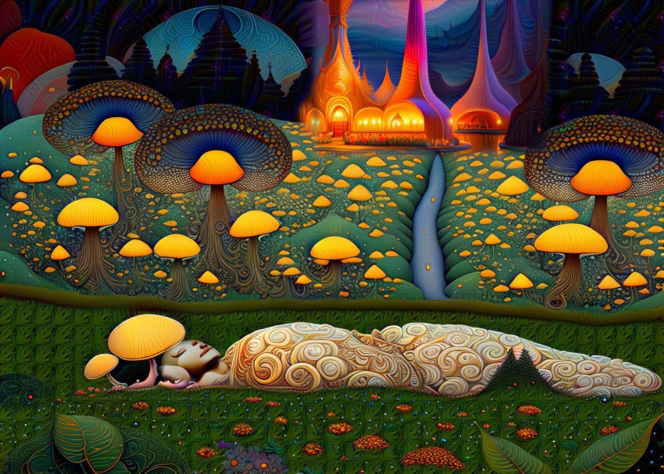 Buddha Under a Mushroom + Going on Astral Trip