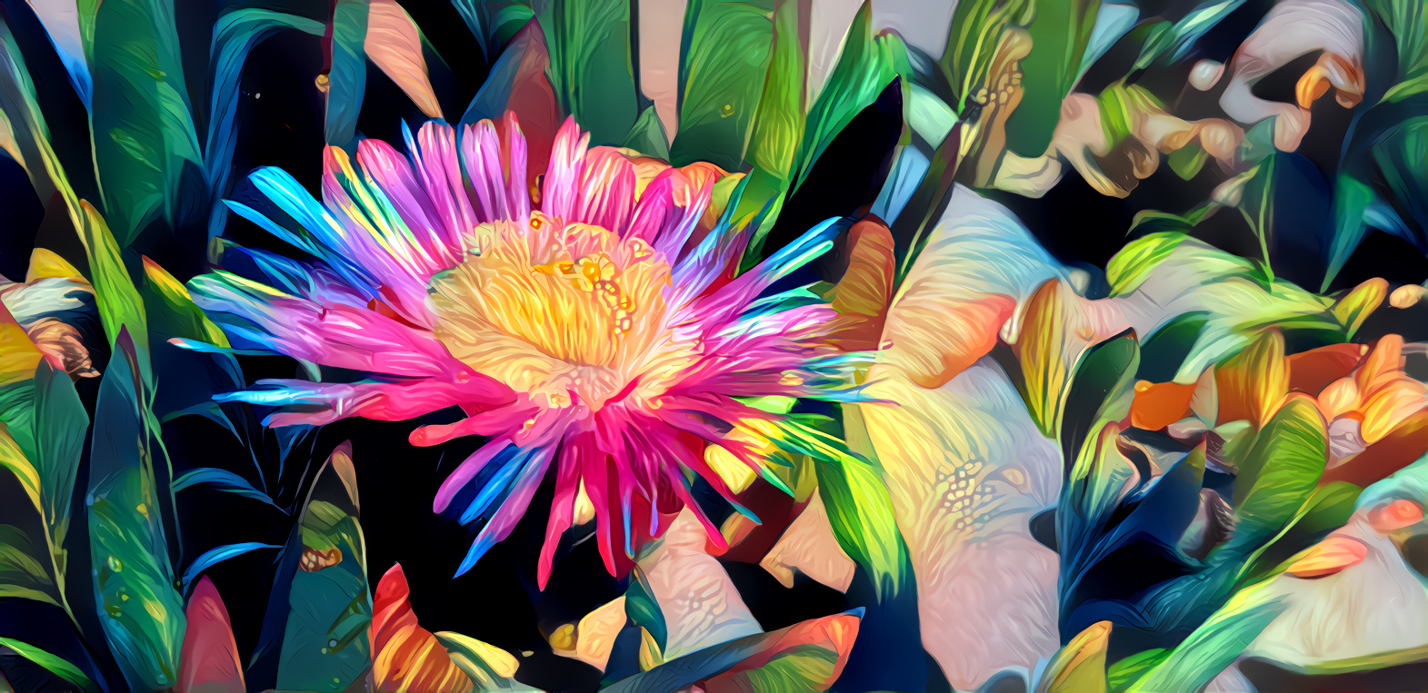 Flower - painty