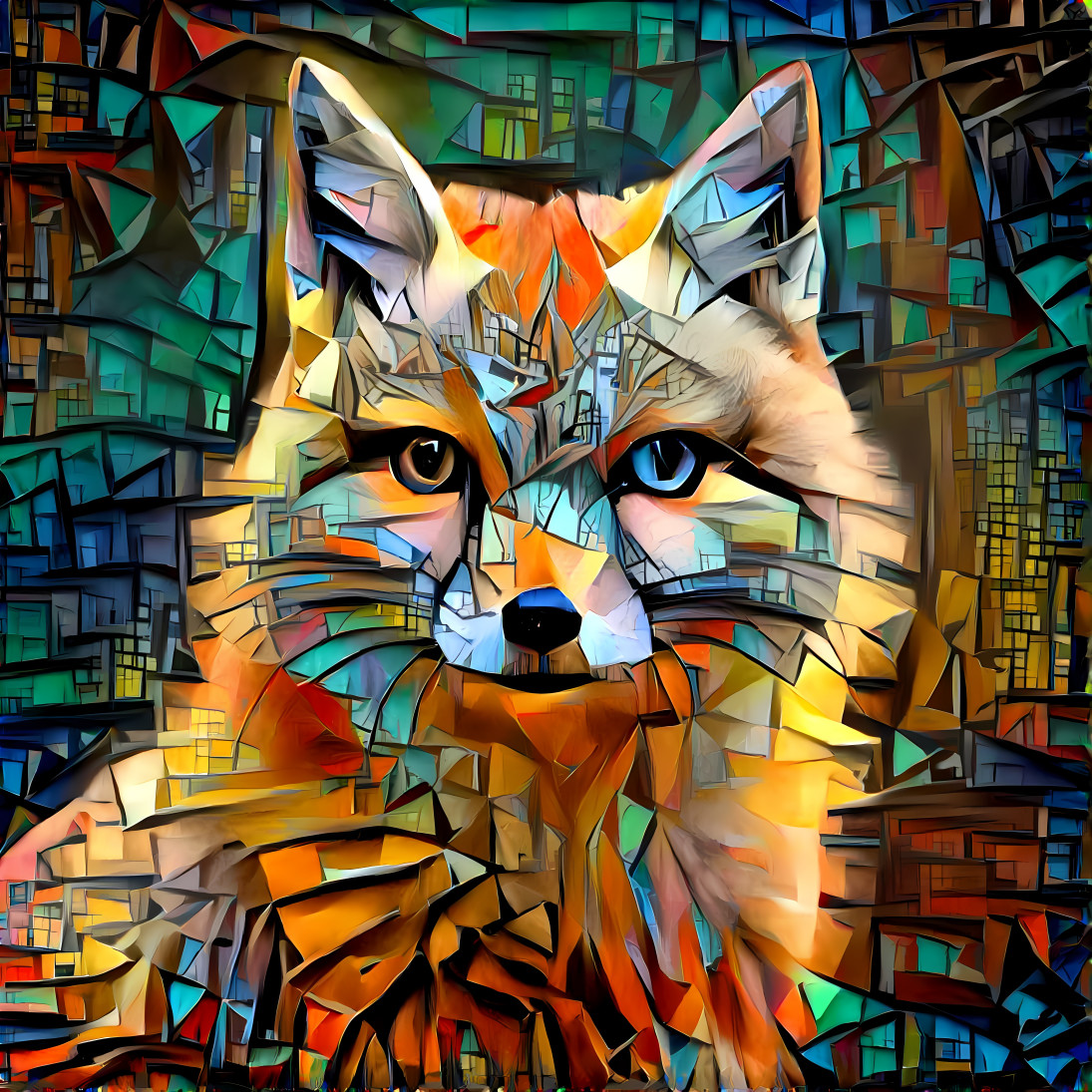 Cubist Fox