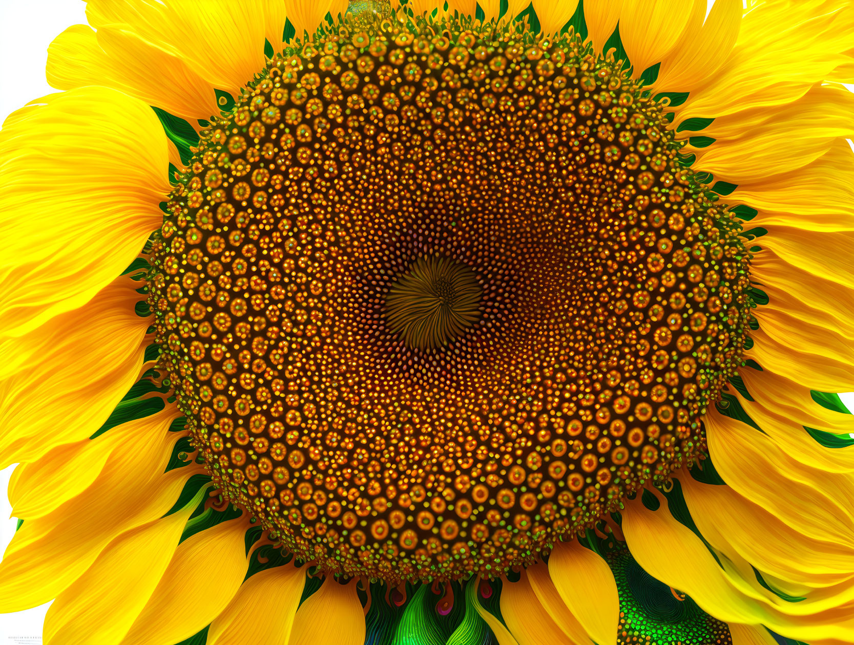 sunny swirly sunflower 