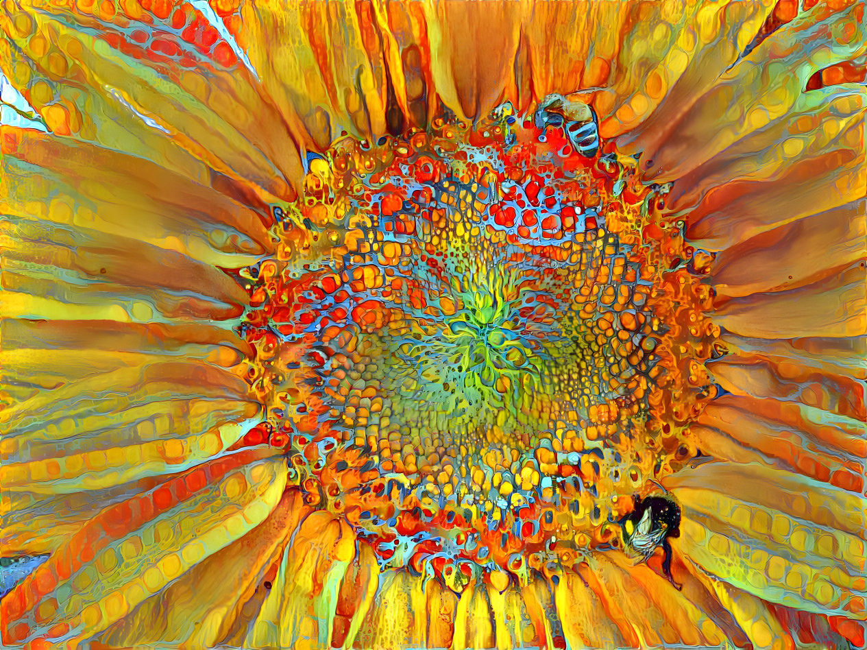 very sunny sunflower