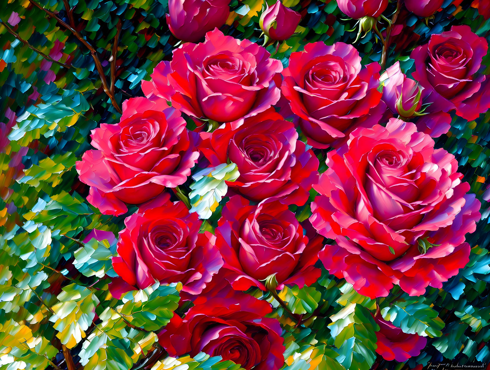 roses, 3D