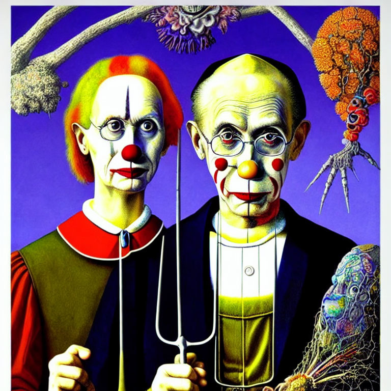Colorful Artwork: Serious Clowns with Marionette Controller