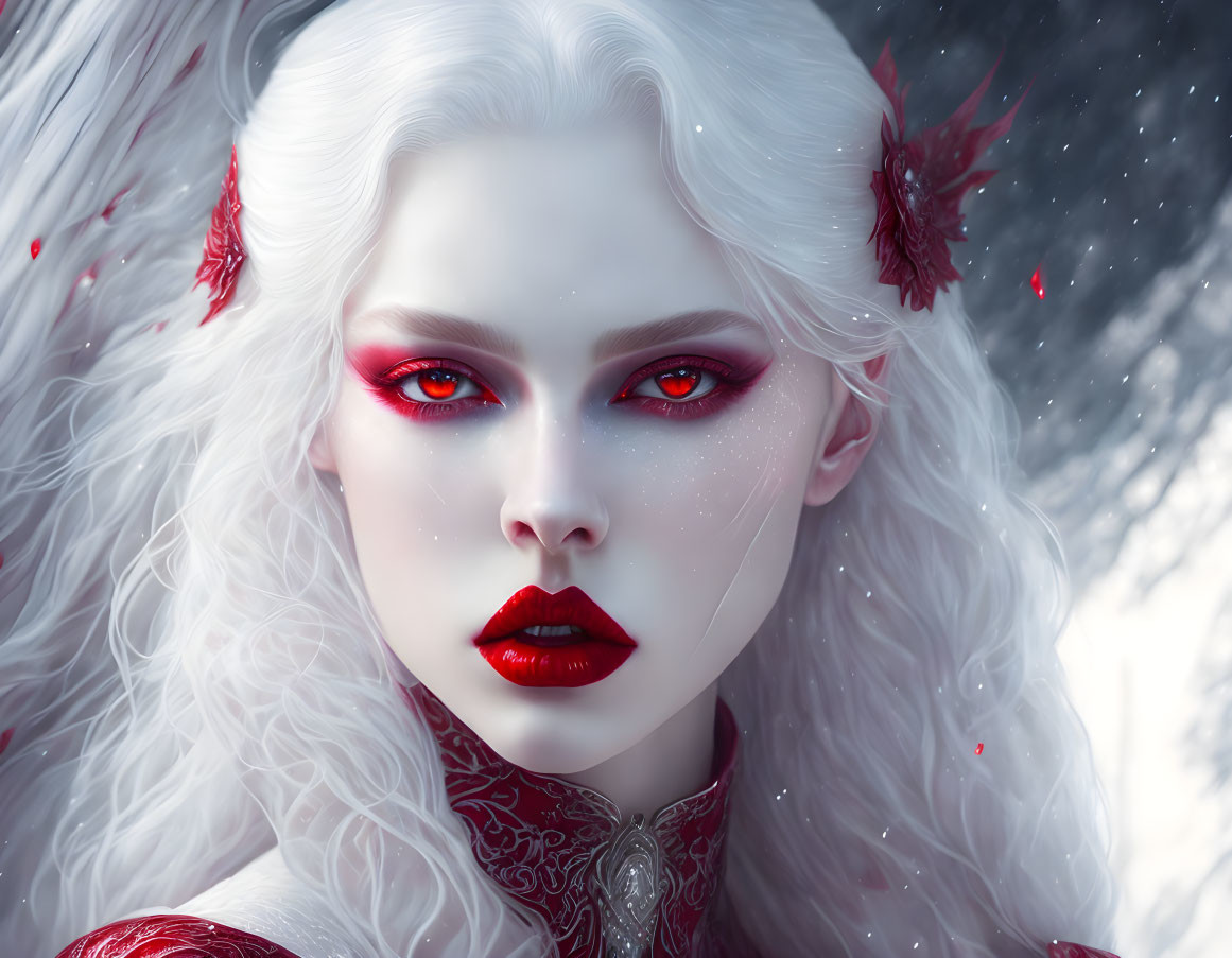 albino woman vampire