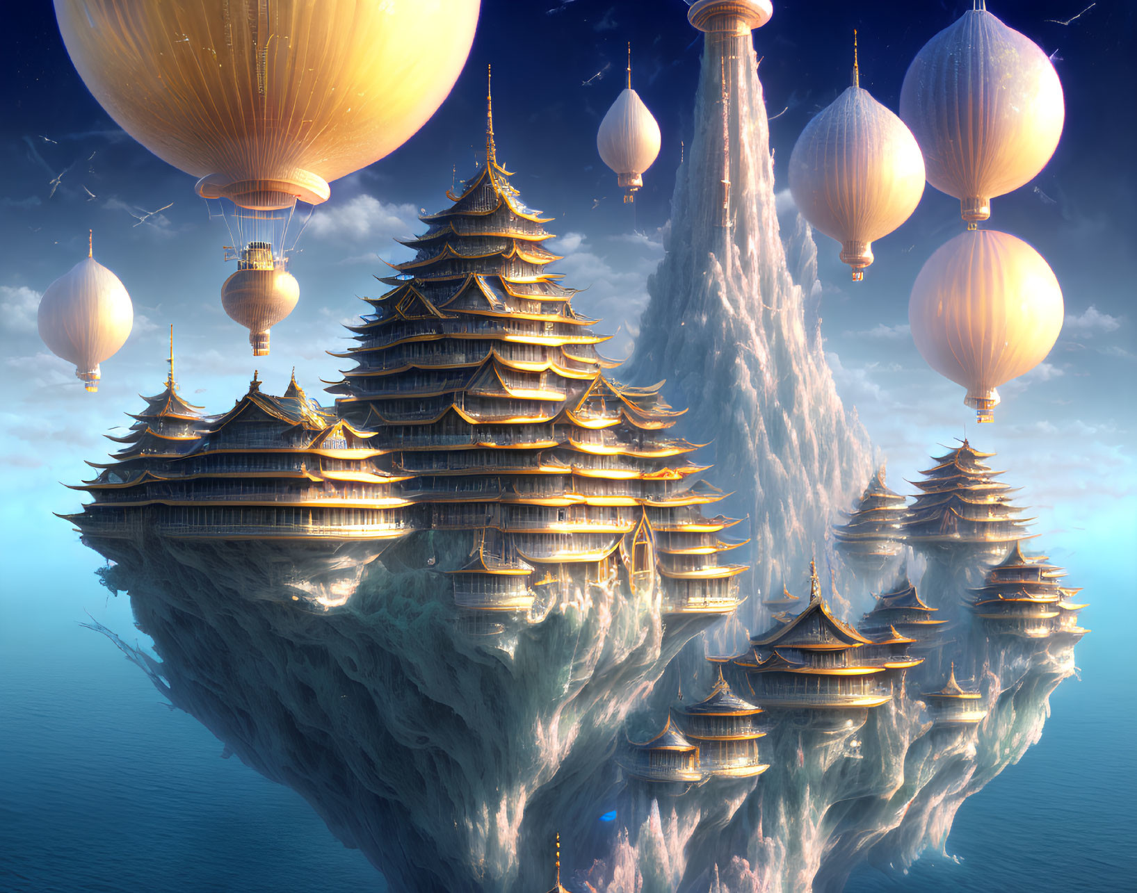 Floating Cities of the Wishing Well Cluster