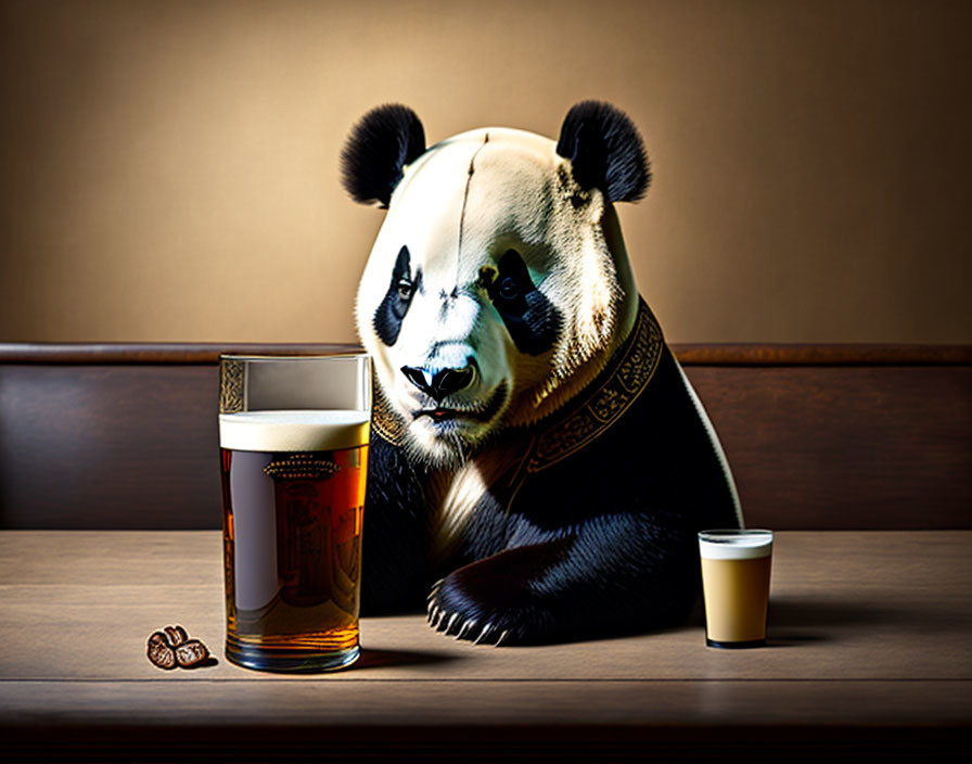 Panda in the pub