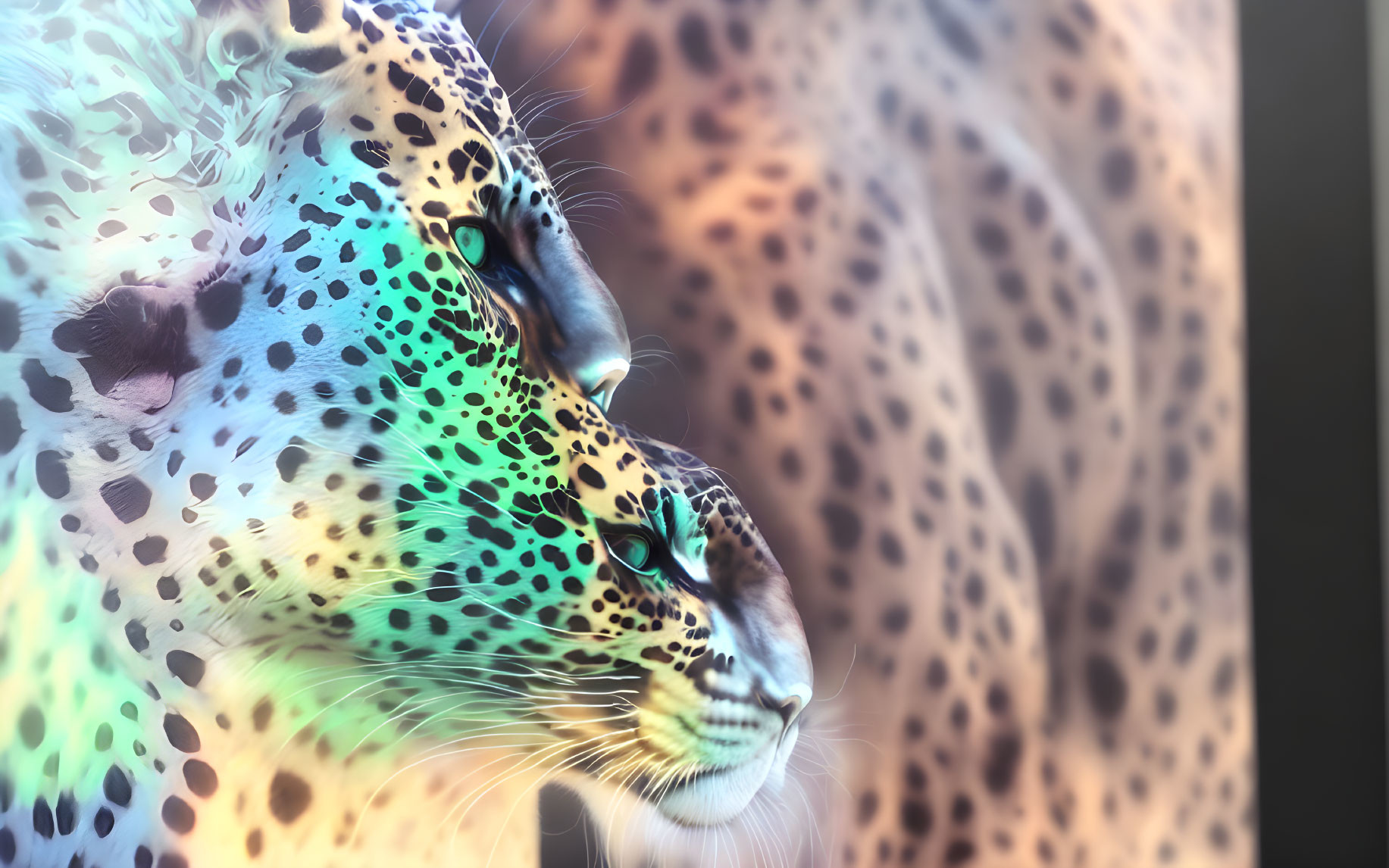 Leopard's Electric Blue Spots