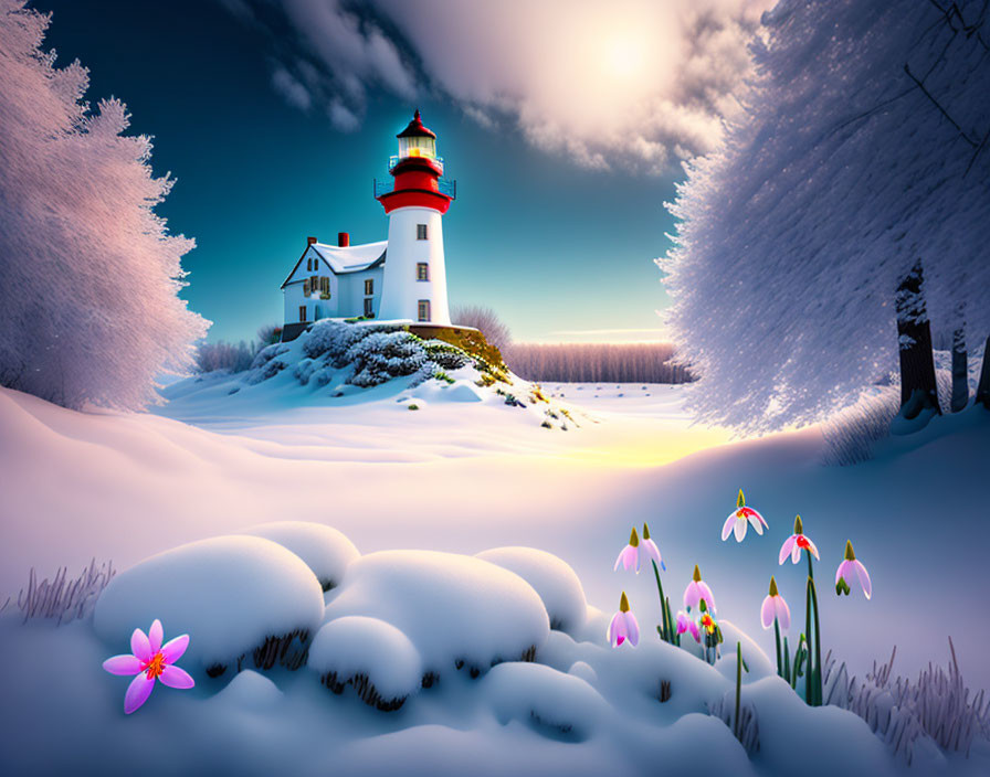 A Lighthouse Dreaming of Spring