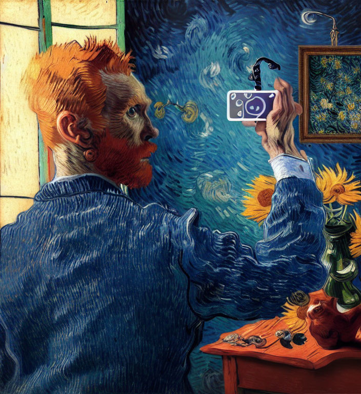   Van Gogh selfie