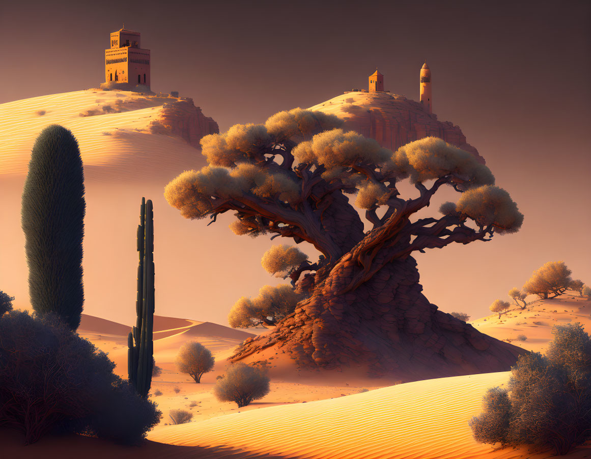 The Tree, The Tower And The Desert 