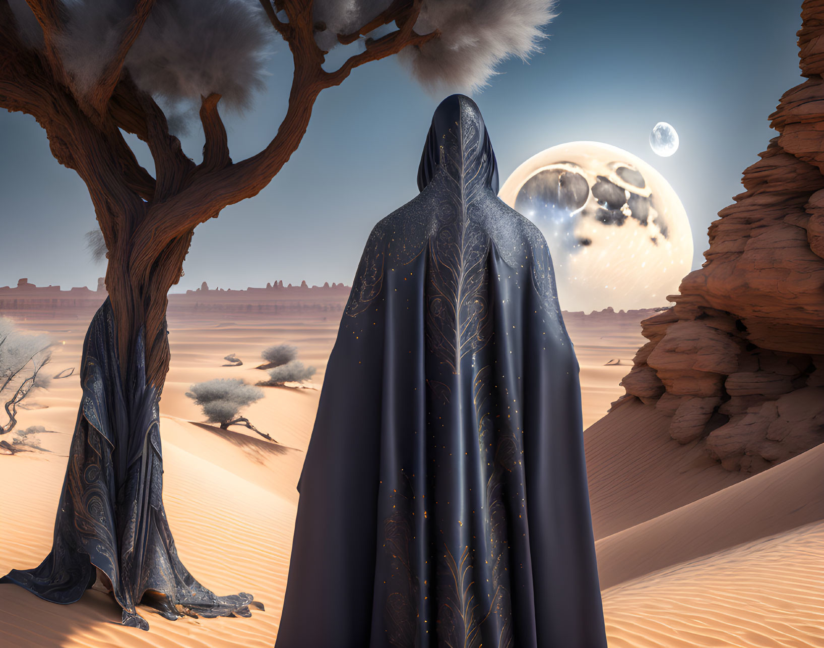 The Veiled Desert Mystic Monk 