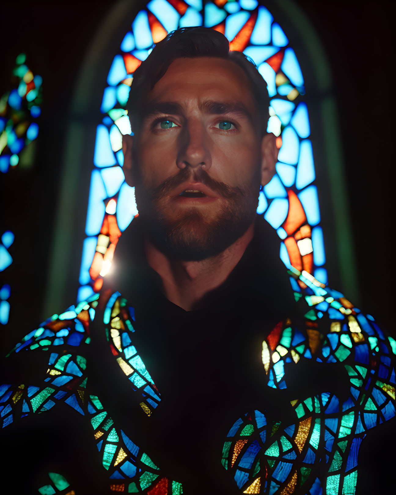 Stained glass Deacon