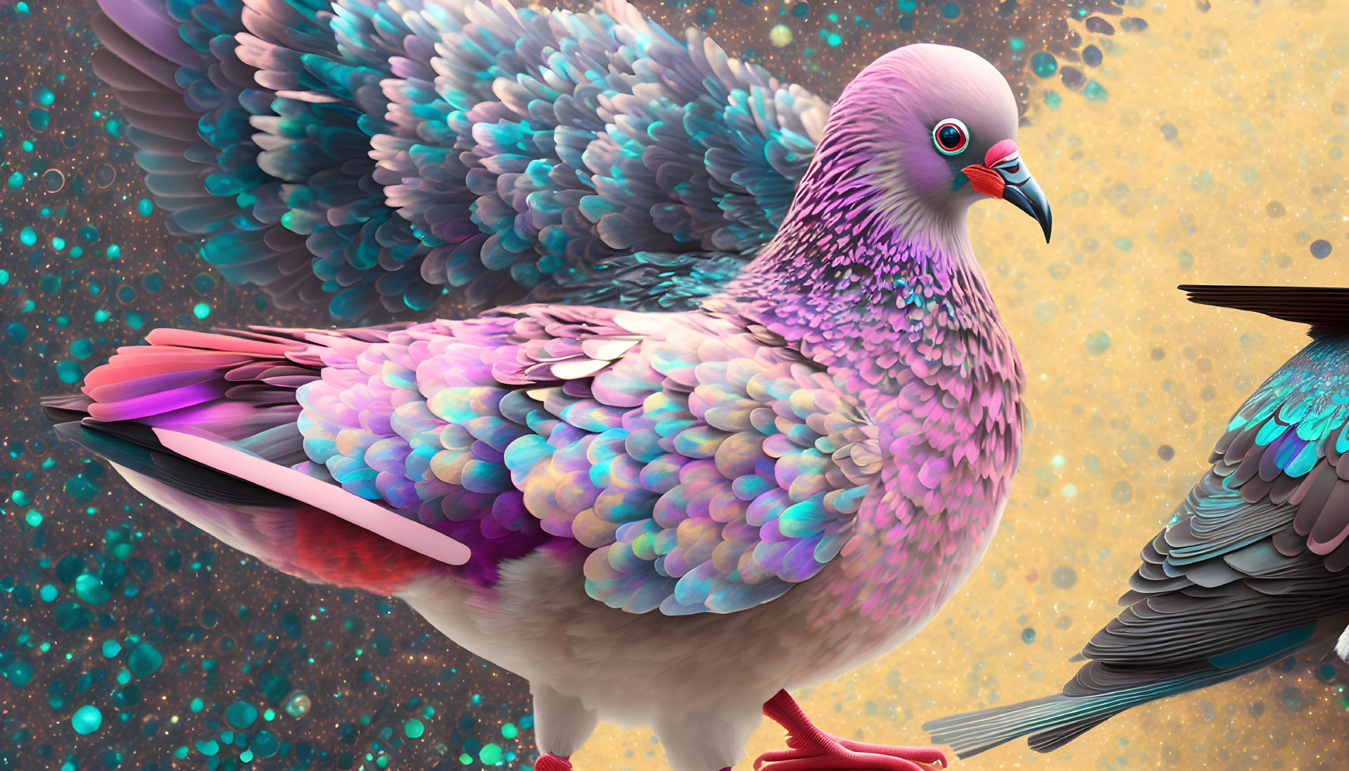A Psychedelic Time Traveling Pigeon