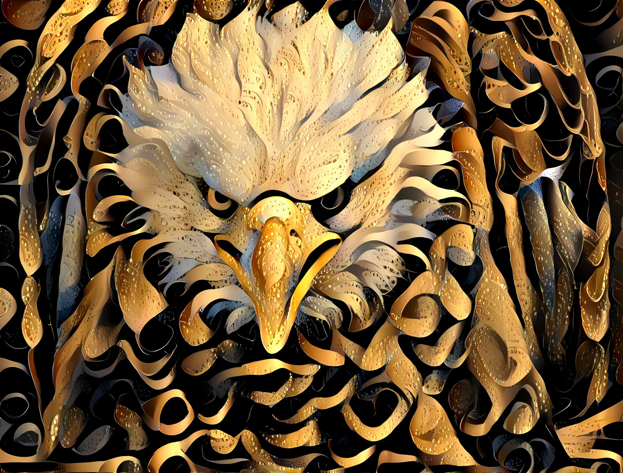 golden plumage