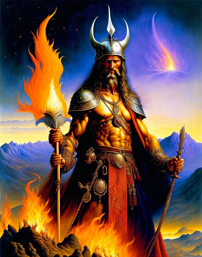 The Viking on the Burning Mountain