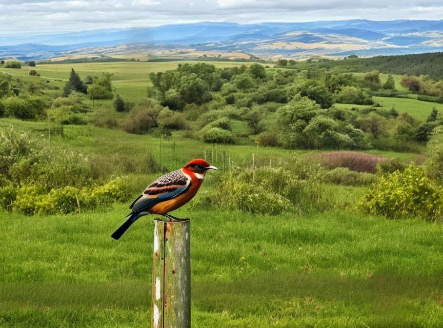 bird on a fencepost