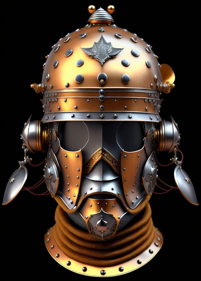 steampunk knight's helmet