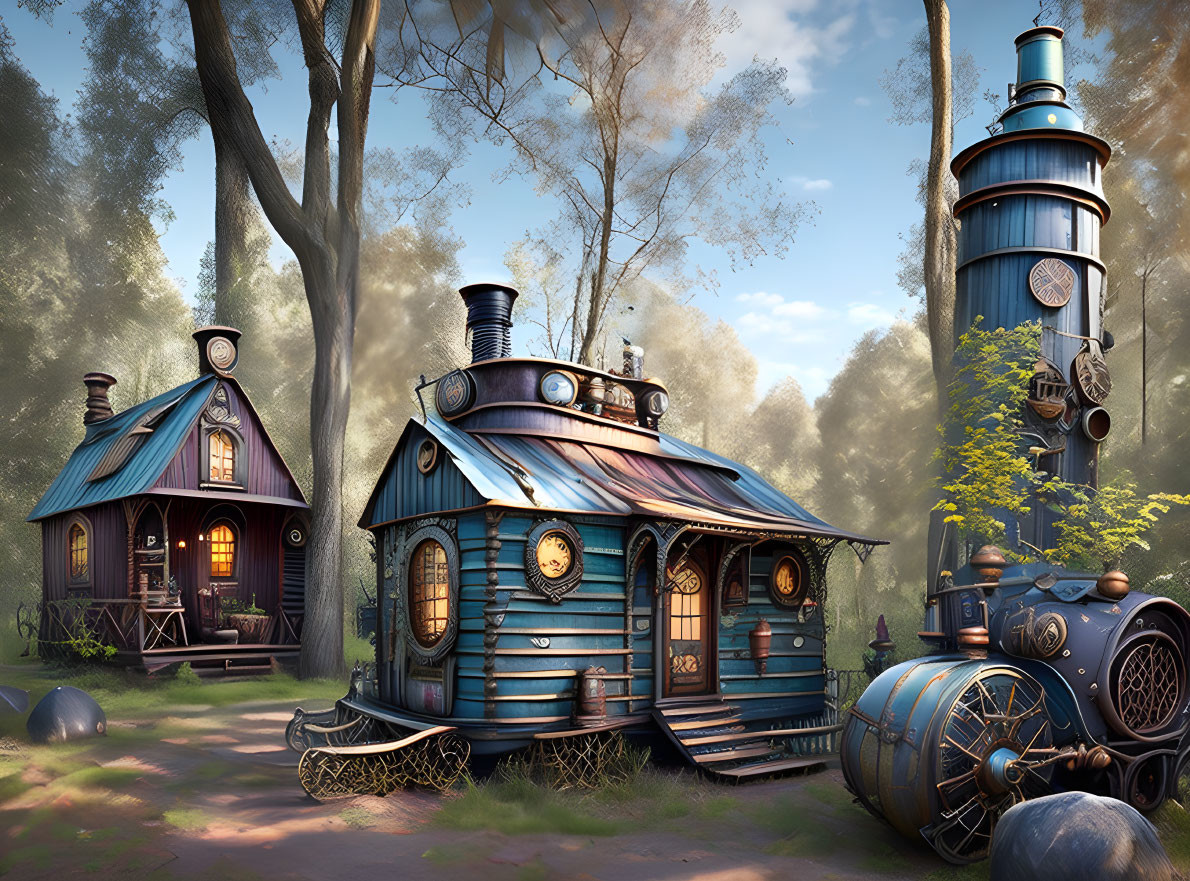 Steampunk shack