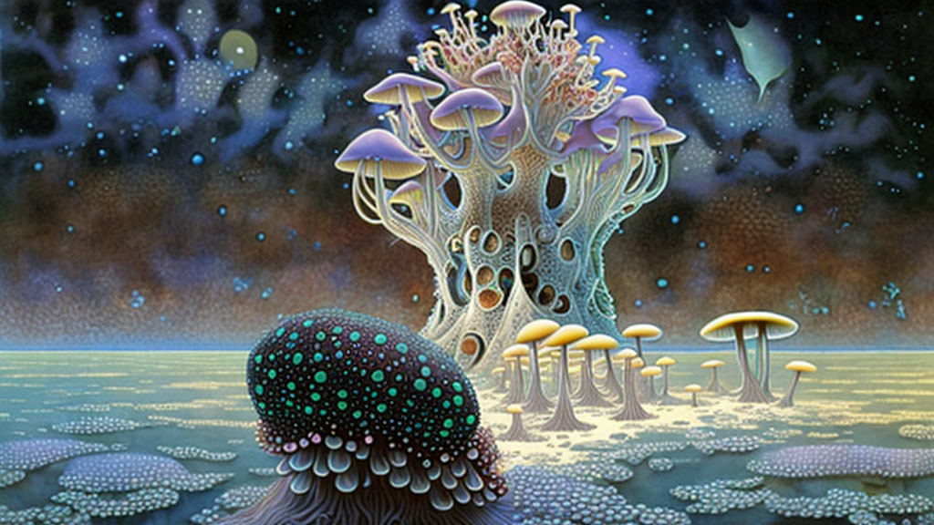 Biomorphic Mushroom Tower