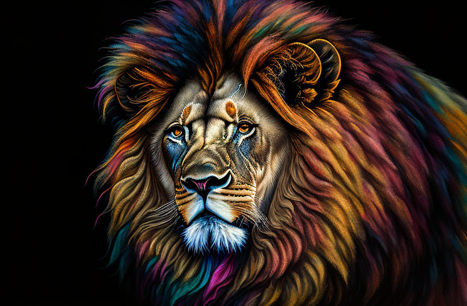 Technicolor Lion