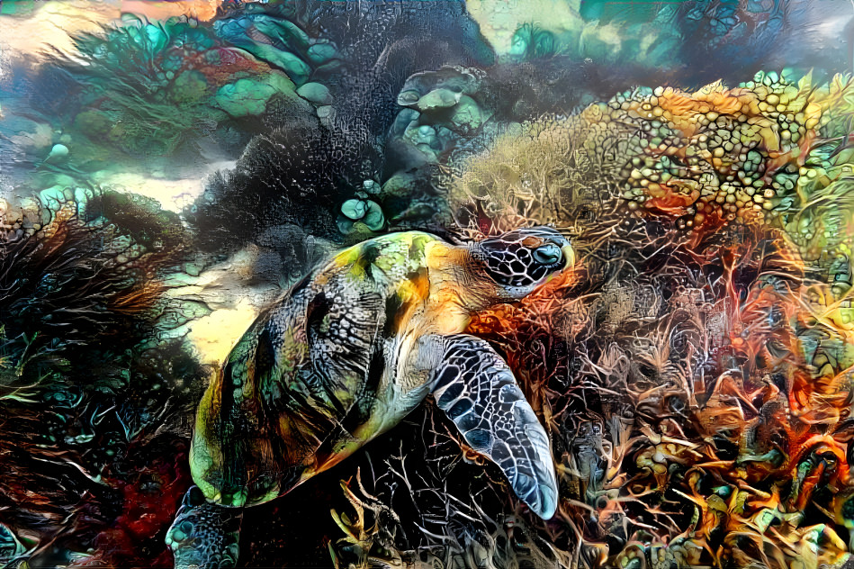 Sea Turtle Browsing
