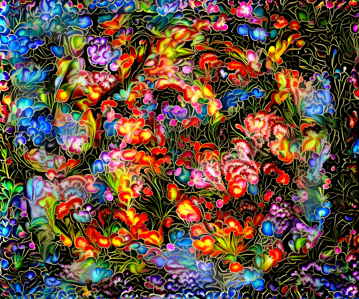 Abstract Floral Field